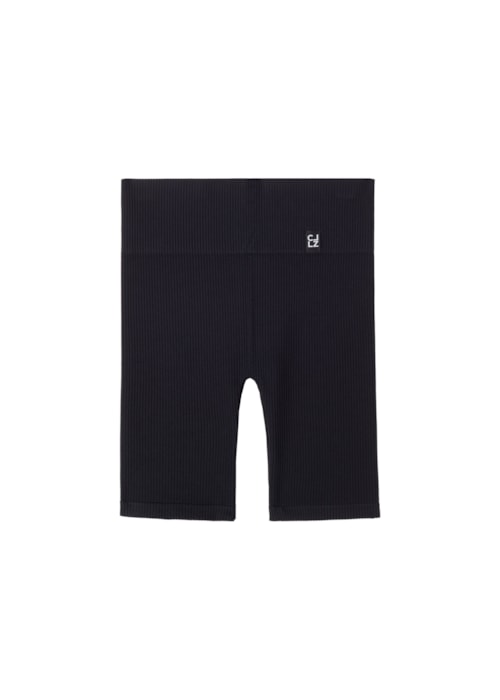 Shorts Esportivo Canelado Sem Costuras - Preto