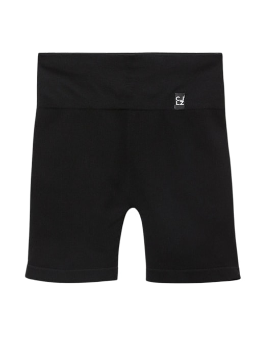 Shorts Esportivo Sem Costuras - Preto