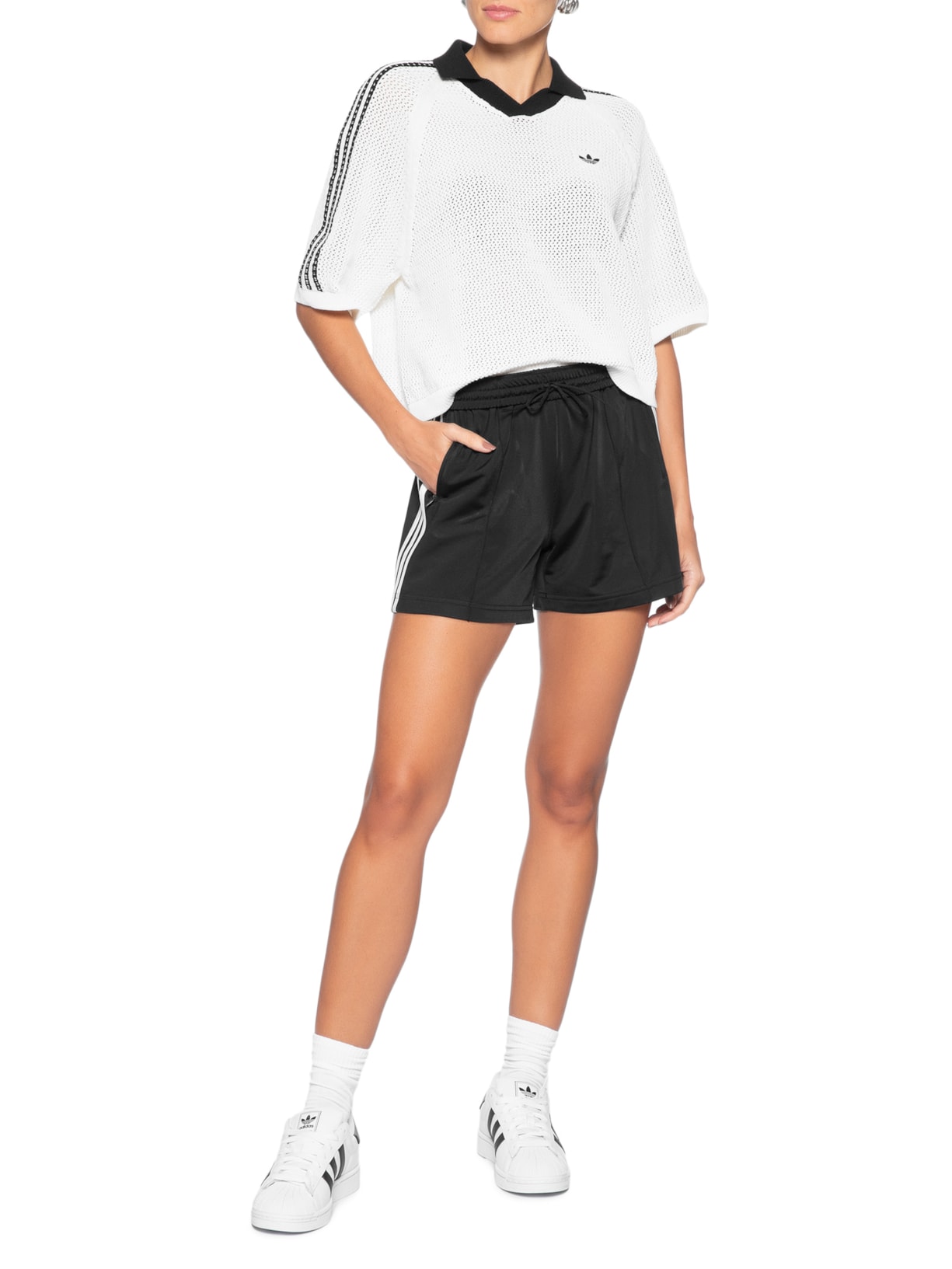 Shorts Feminino 3S Adicolor Preto Adidas Originals