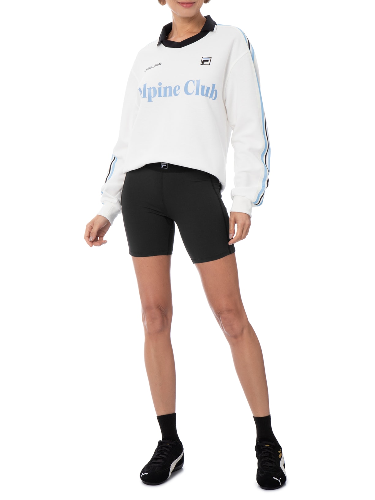 Shorts Feminino Elastic One Preto Fila