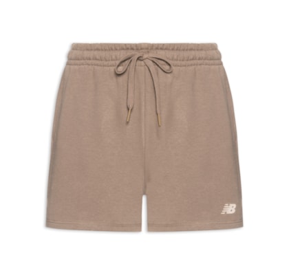 Shorts Feminino Essentials (Sem Felpa) - Marrom