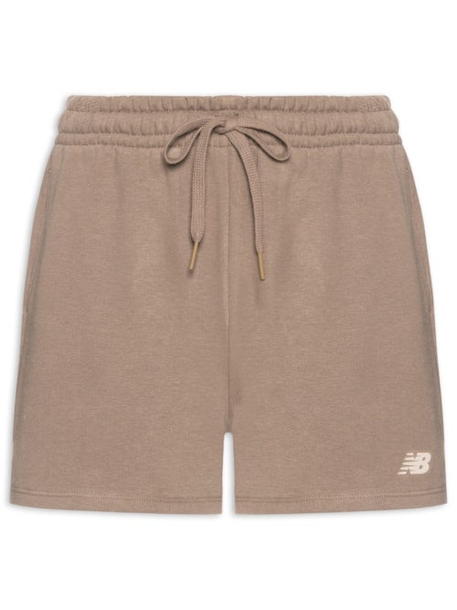 Shorts Feminino Essentials (Sem Felpa) - Marrom