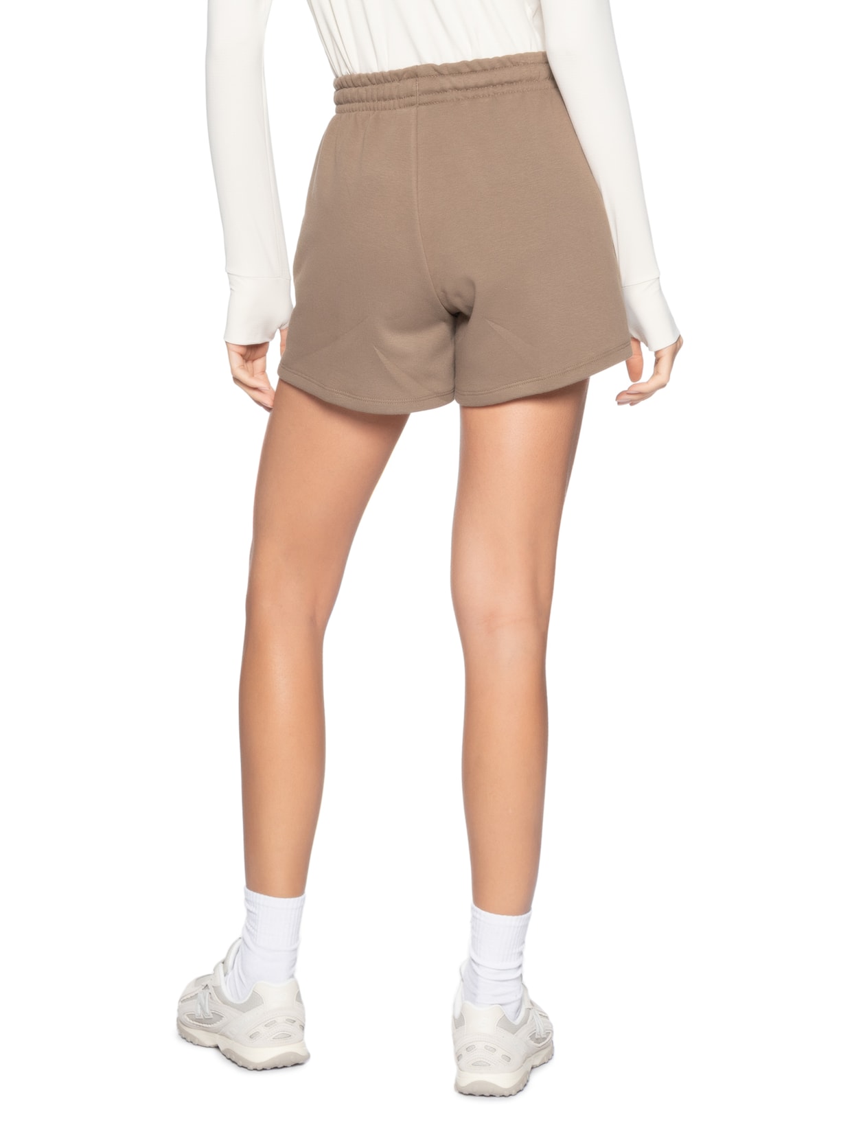 Shorts Feminino Essentials (Sem Felpa) Marrom New Balance