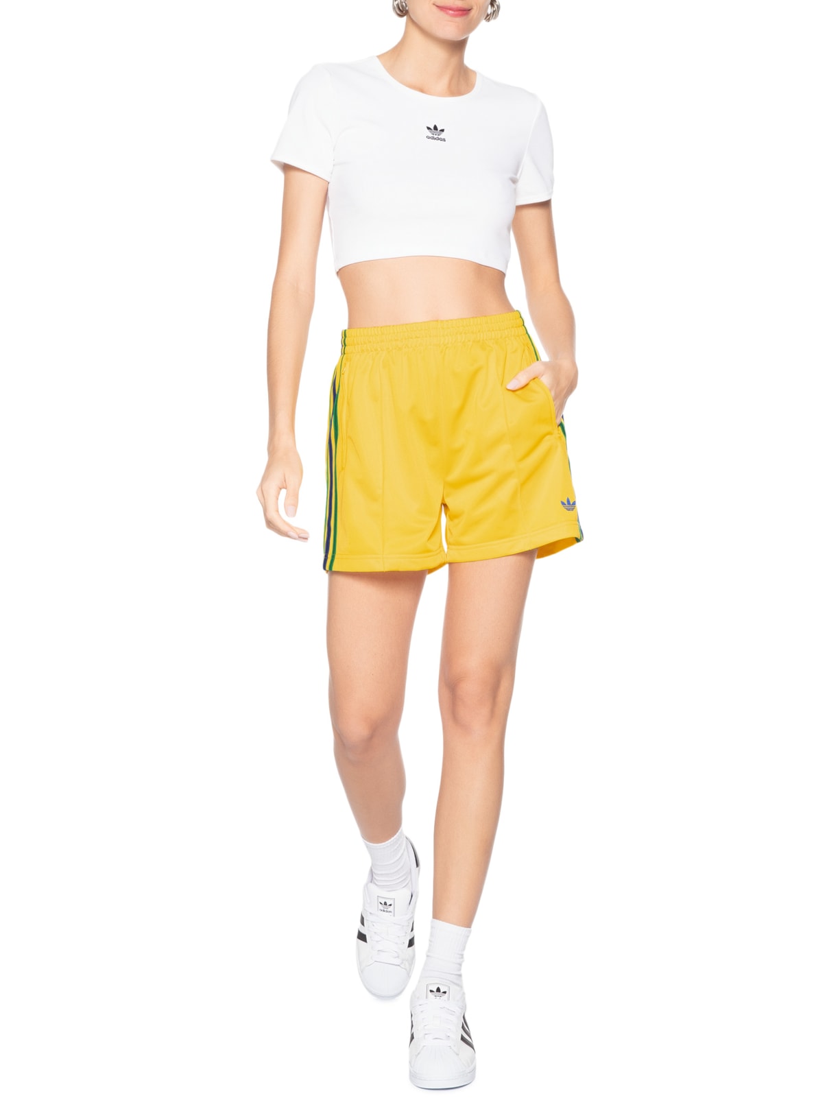Shorts Feminino FB Amarelo Adidas Originals