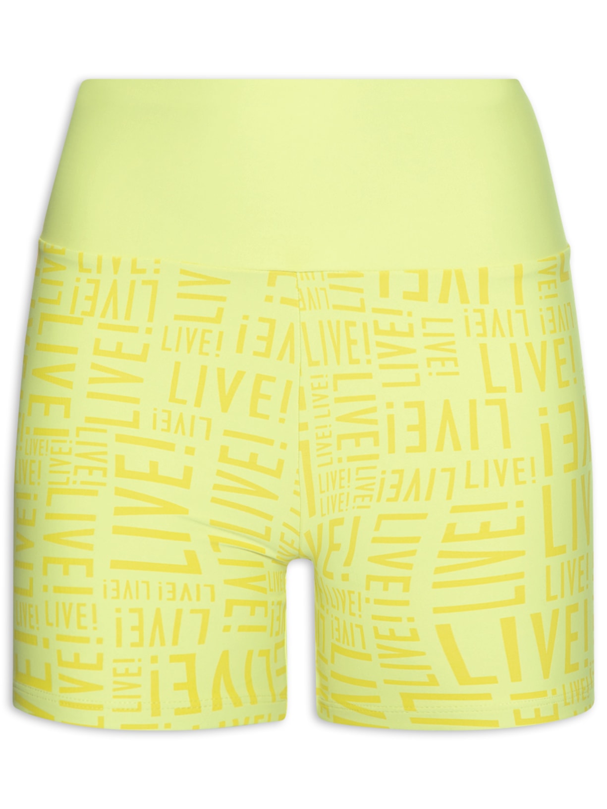 Shorts Feminino Fit Amarelo Live!