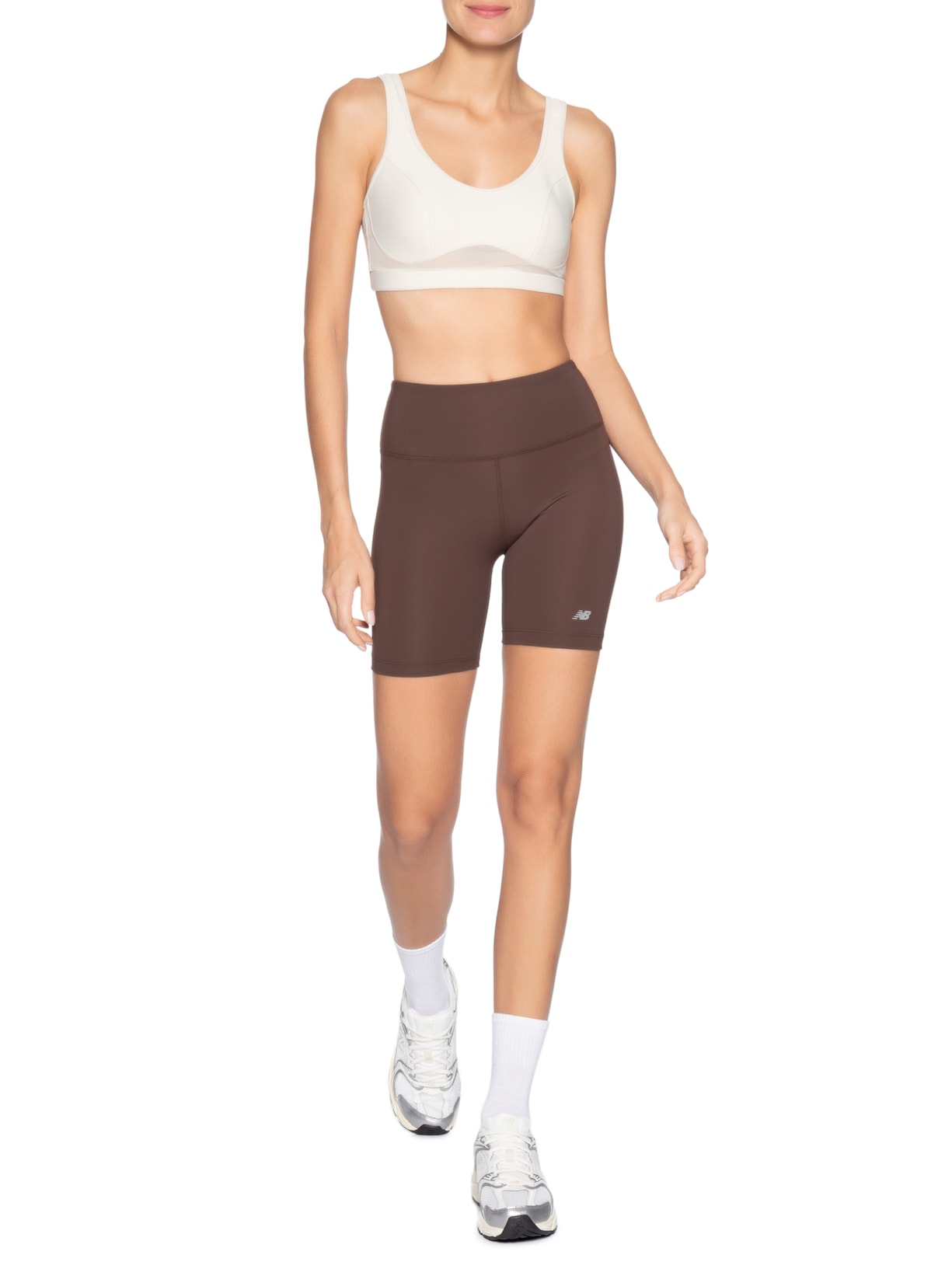 Shorts Feminino Harmony High Marrom New Balance