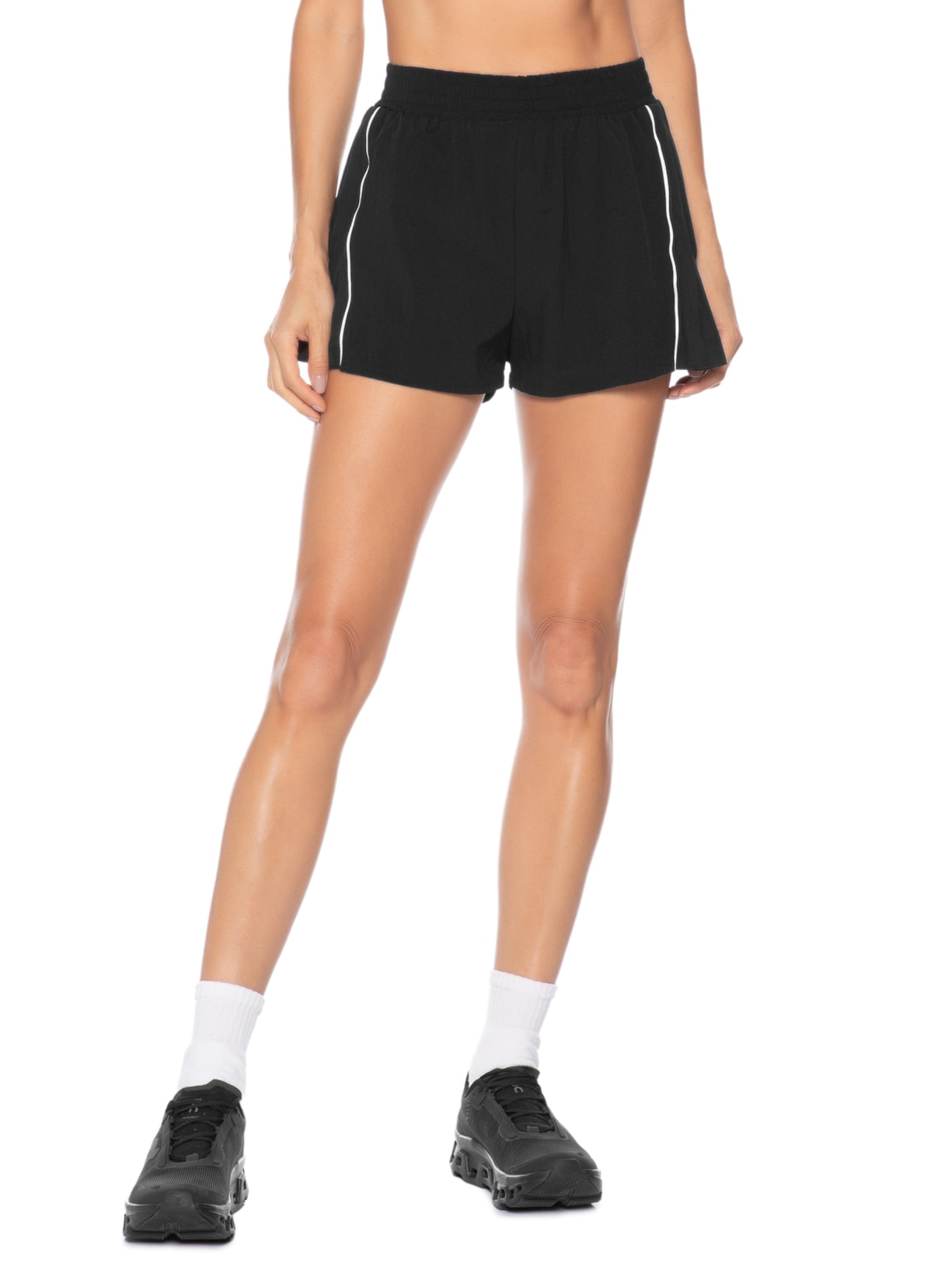Shorts Feminino Inner Match Preto Body For Sure