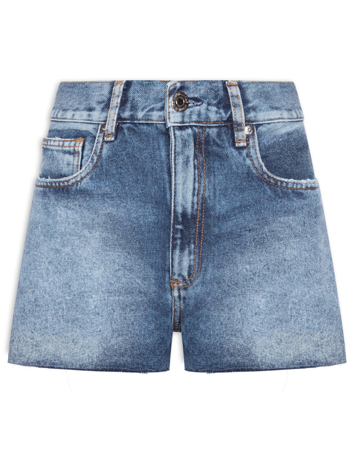Shorts Feminino Jeans Boy Barra a Fio Azul  Animale Jeans