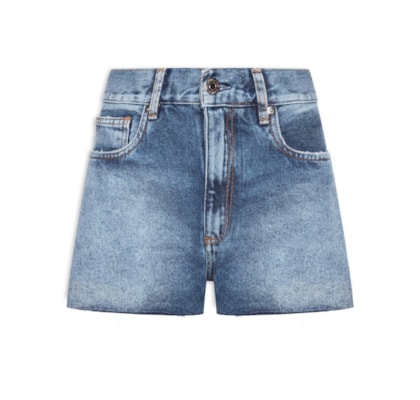 Shorts Feminino Jeans Boy Barra a Fio - Azul 