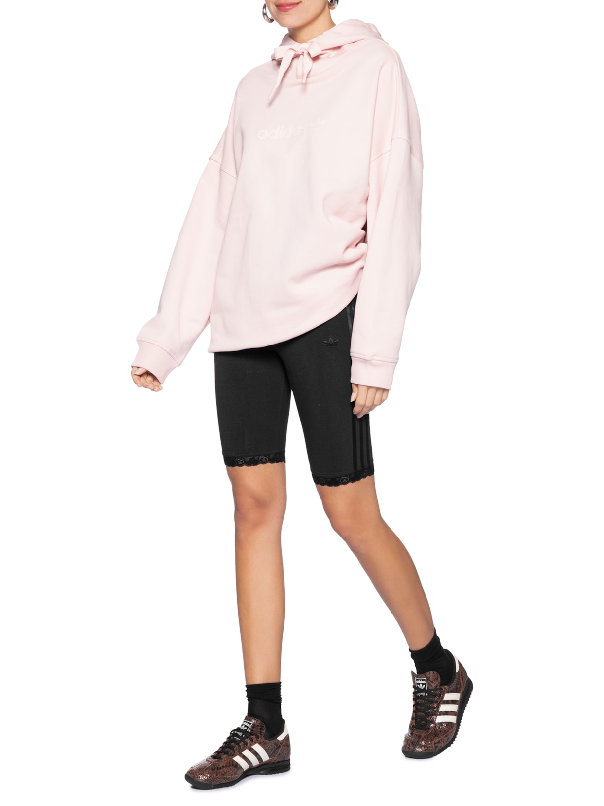 Shorts Feminino  Lace Cycling S Preto Adidas Originals