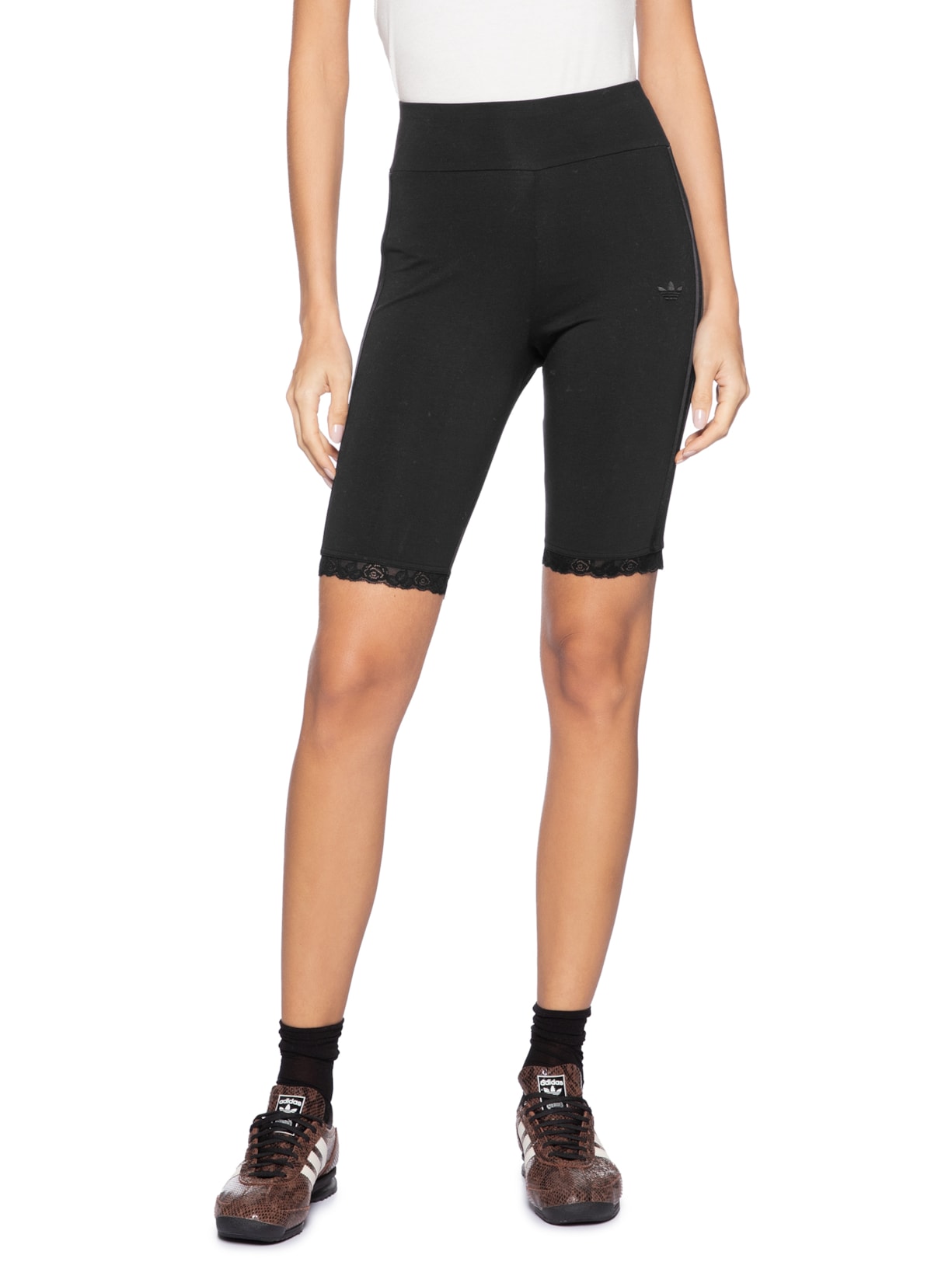 Shorts Feminino  Lace Cycling S Preto Adidas Originals