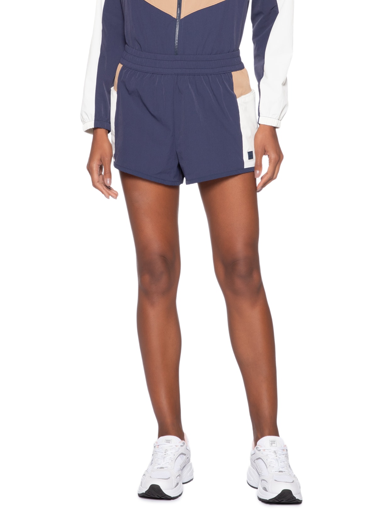 Shorts Feminino Liso Azul Body For Sure