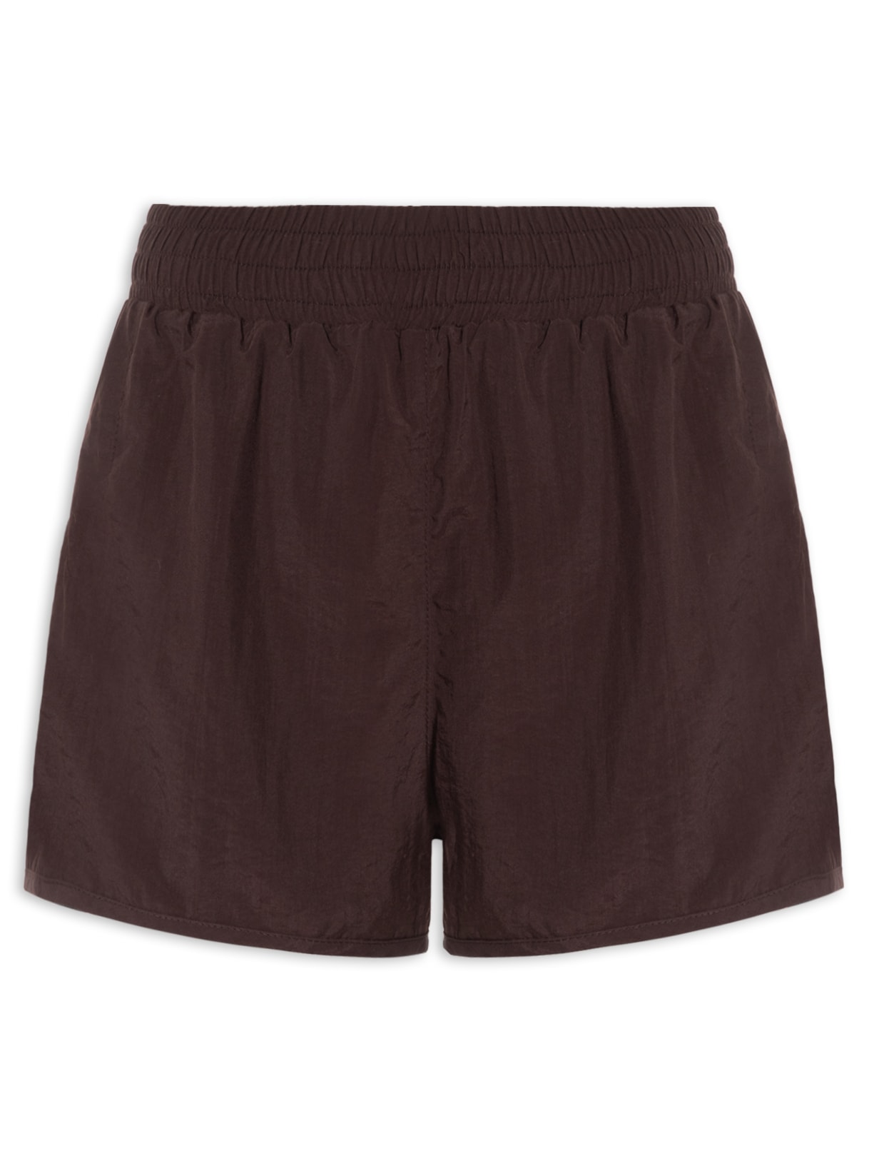 Shorts Feminino Liso - Marrom