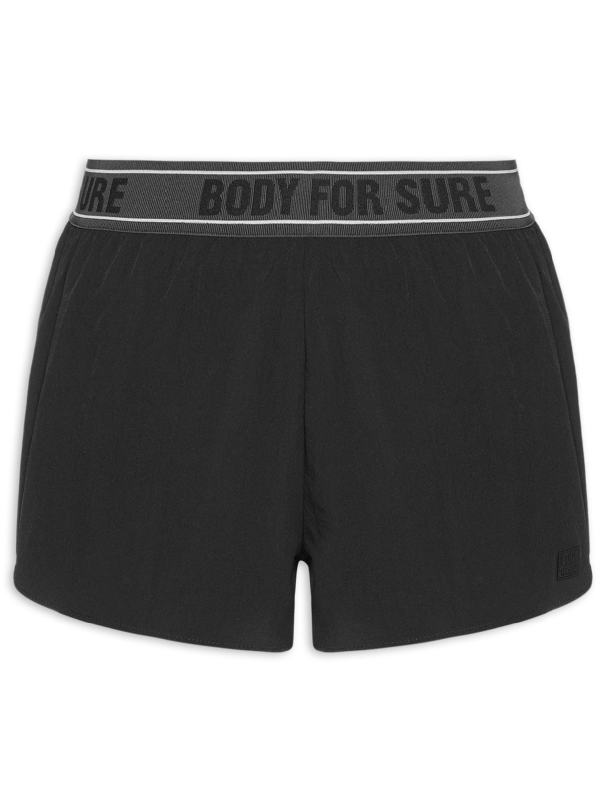 Shorts Feminino Liso True Connection Preto Body For Sure