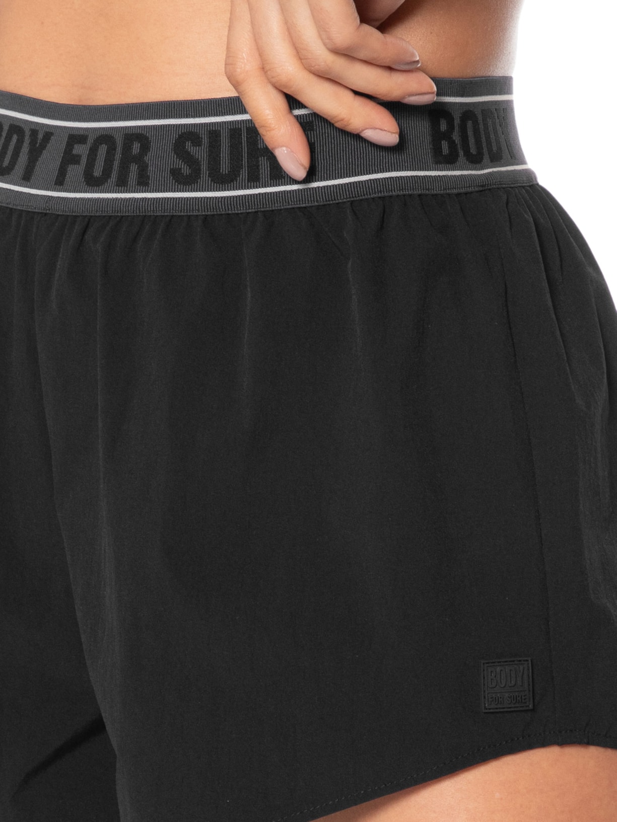 Shorts Feminino Liso True Connection Preto Body For Sure