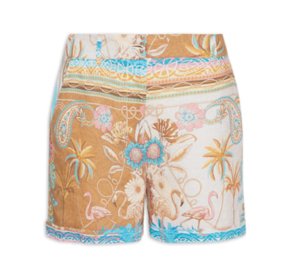 Shorts Feminino Paradisus - Marrom