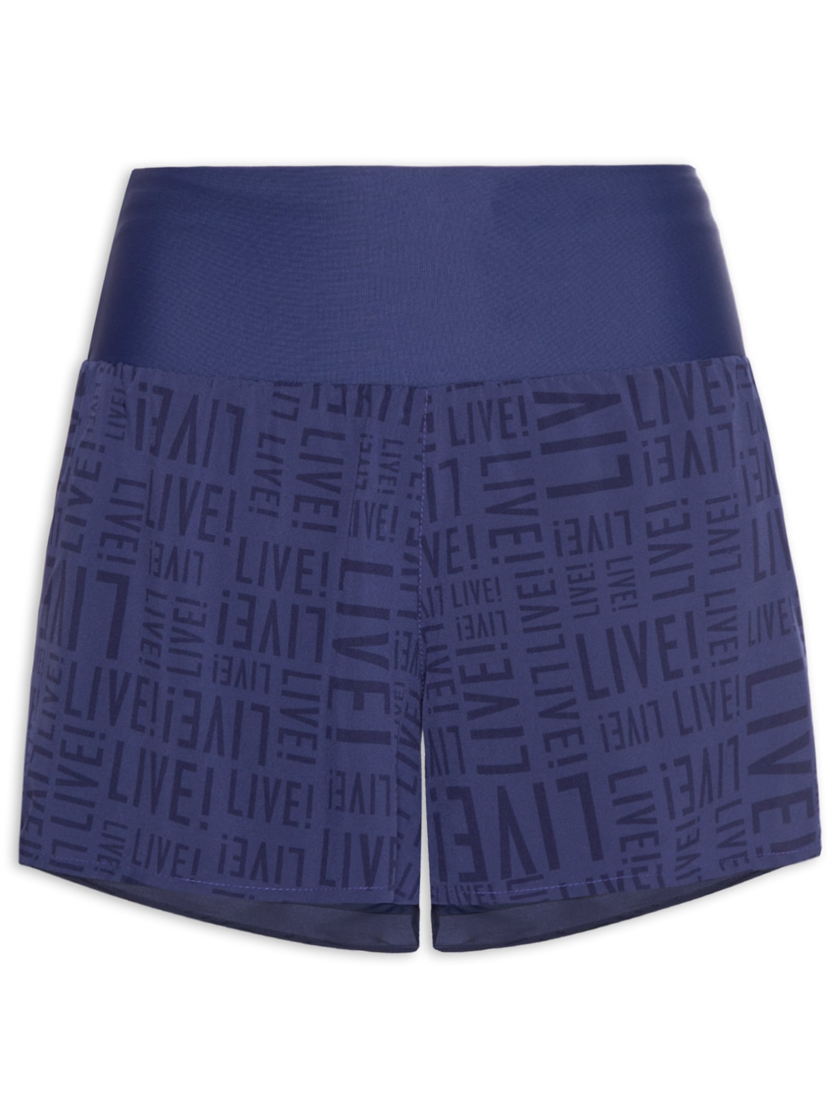 Shorts Feminino Run Azul Live!