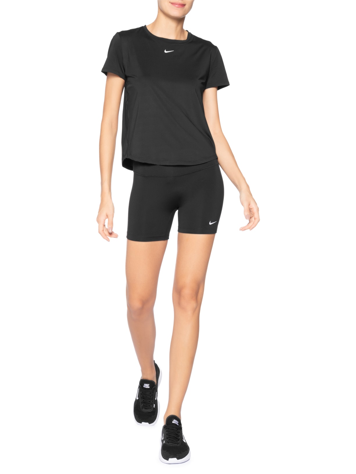 Shorts Feminino Tempo High-Waisted 4 Tight Running Preto Nike