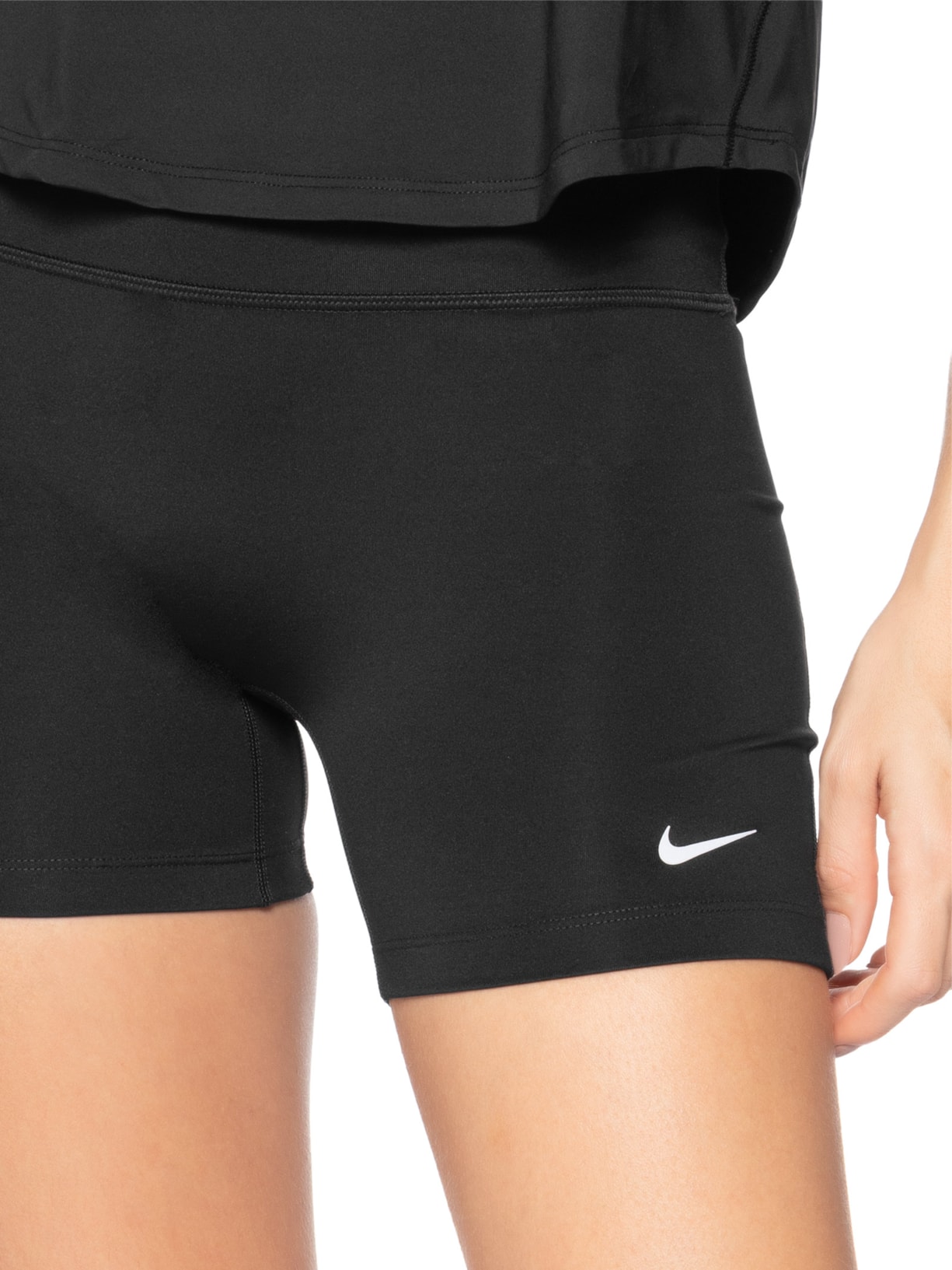 Shorts Feminino Tempo High-Waisted 4 Tight Running Preto Nike
