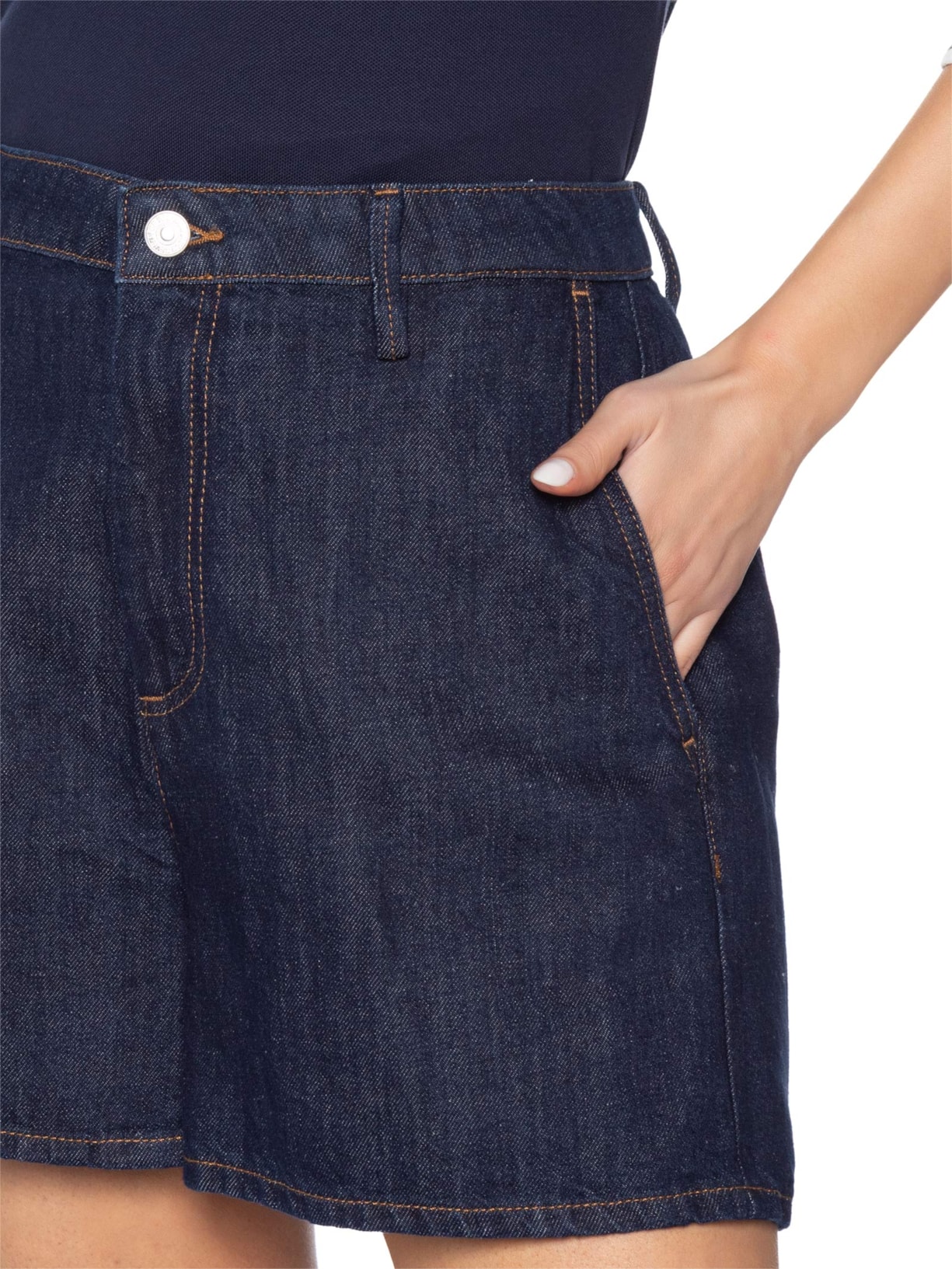 Shorts Feminino Trouser Blossom Azul 7 For All Mankind