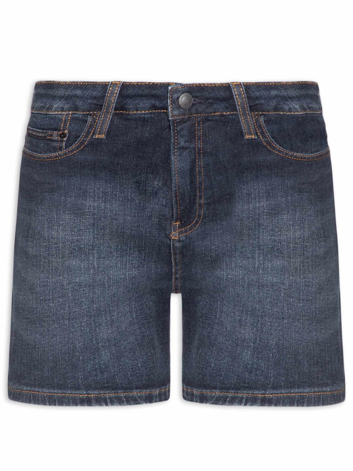 Shorts Jeans Feminino Barra Virada – Azul Calvin Klein Jeans