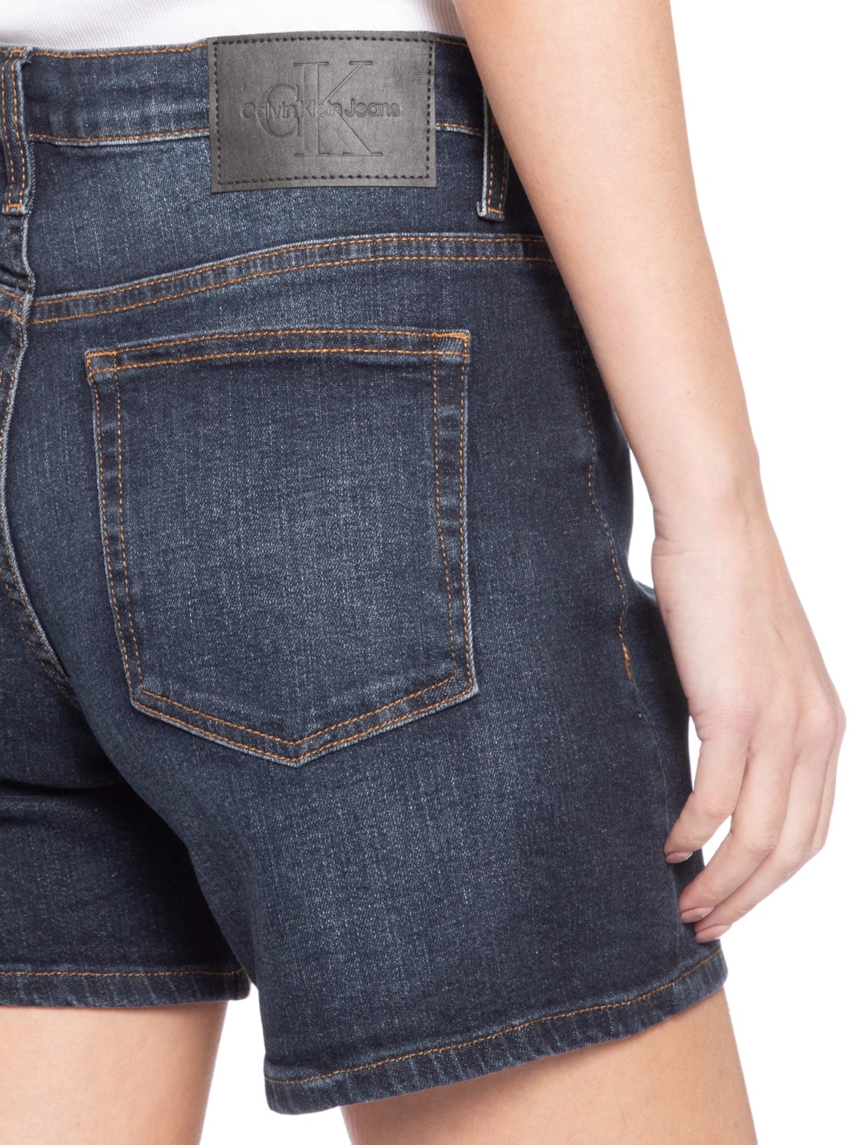 Shorts Jeans Feminino Barra Virada – Azul Calvin Klein Jeans
