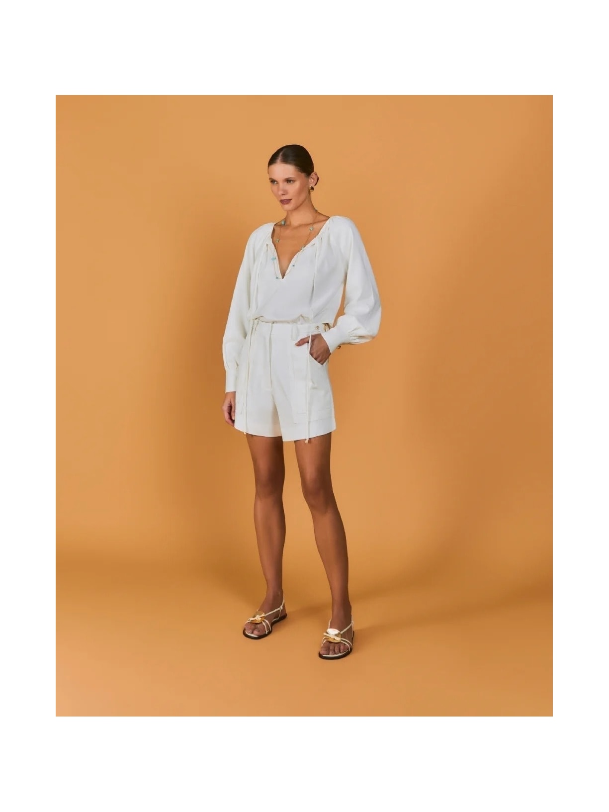 Shorts Mareh Tartaruga Off White