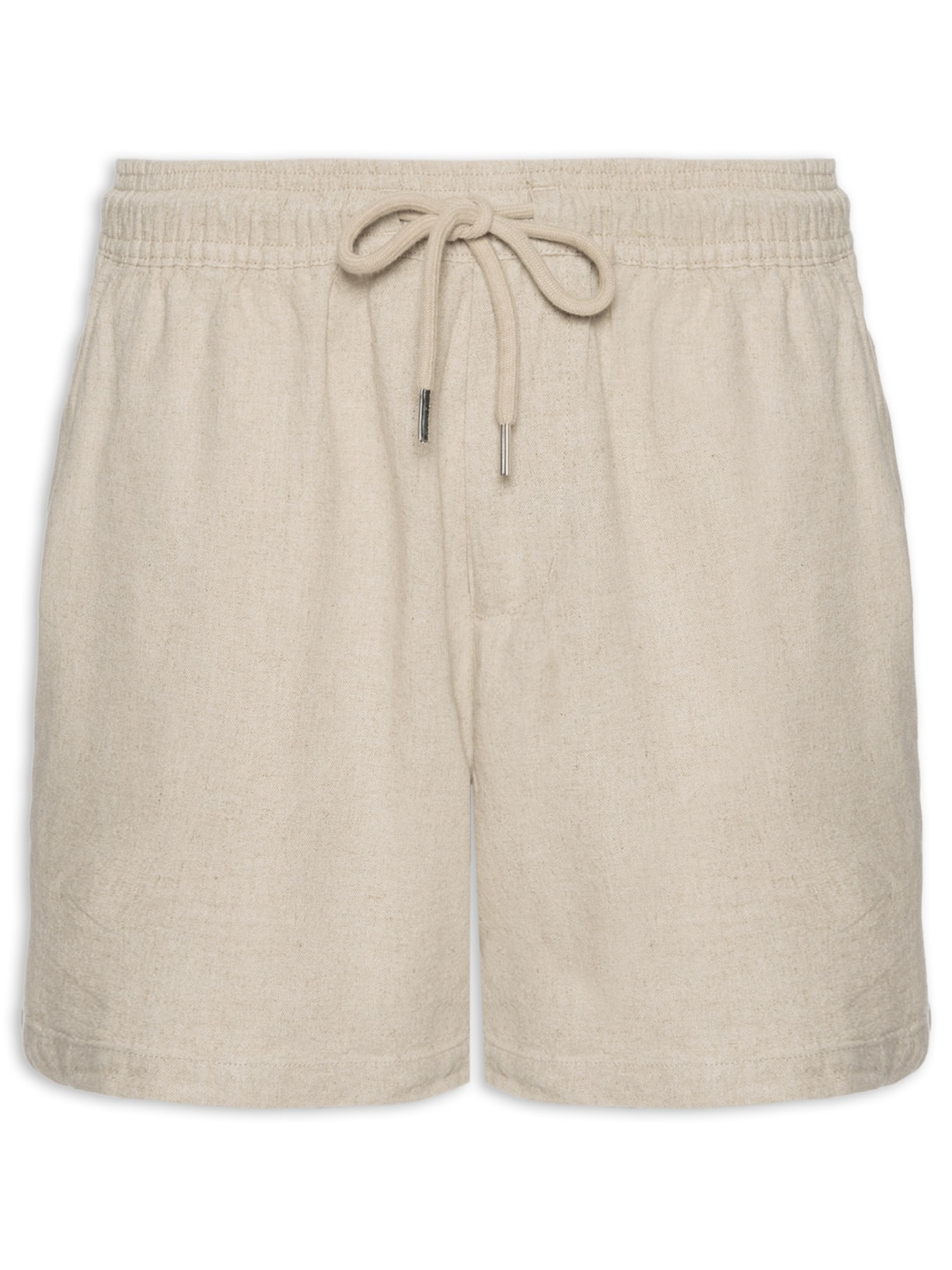 Shorts Masculino Casual Linho Plus - Bege