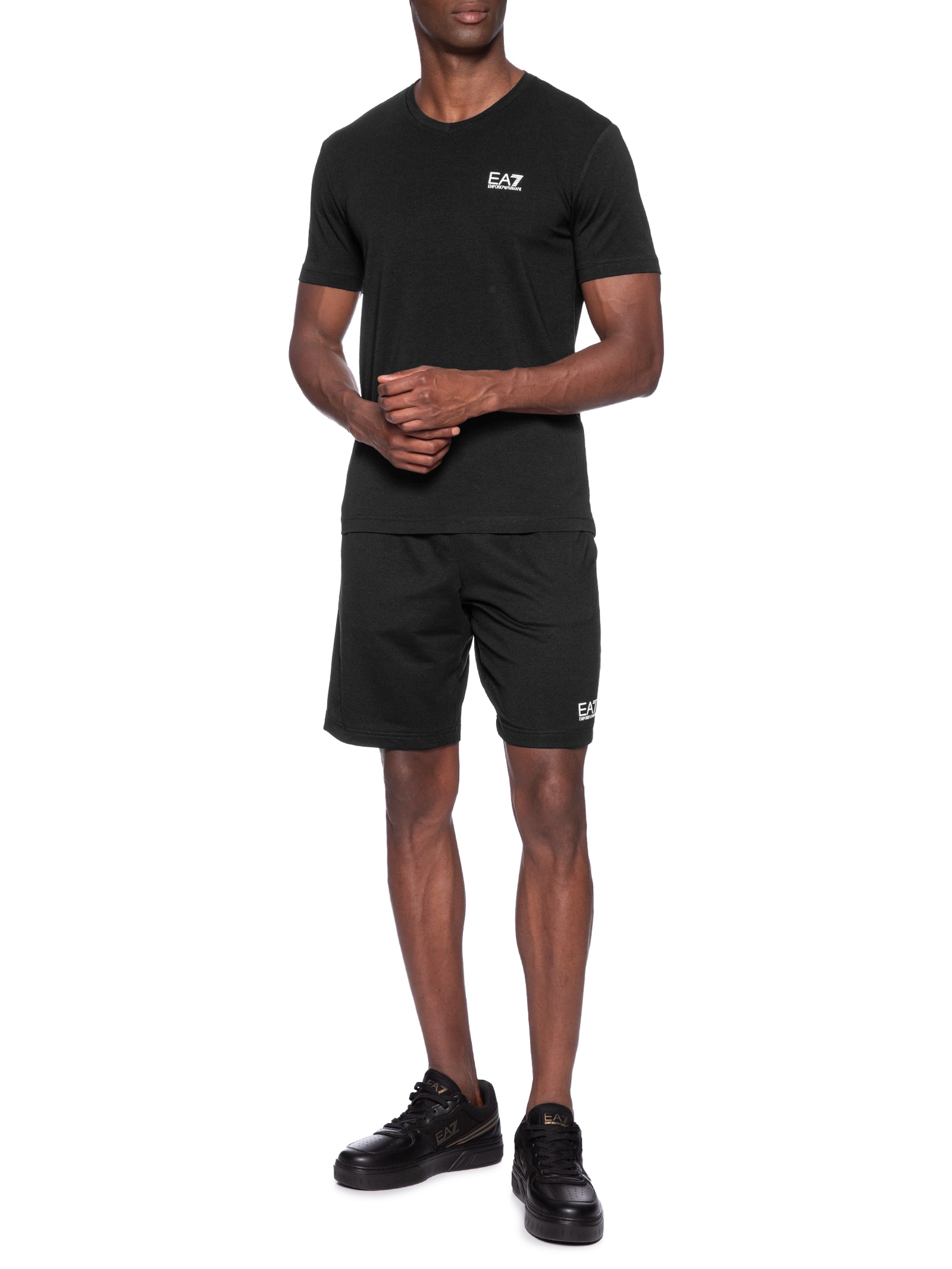 EA7 Emporio Armani - Shorts Masculino Casual Train Core - Preto