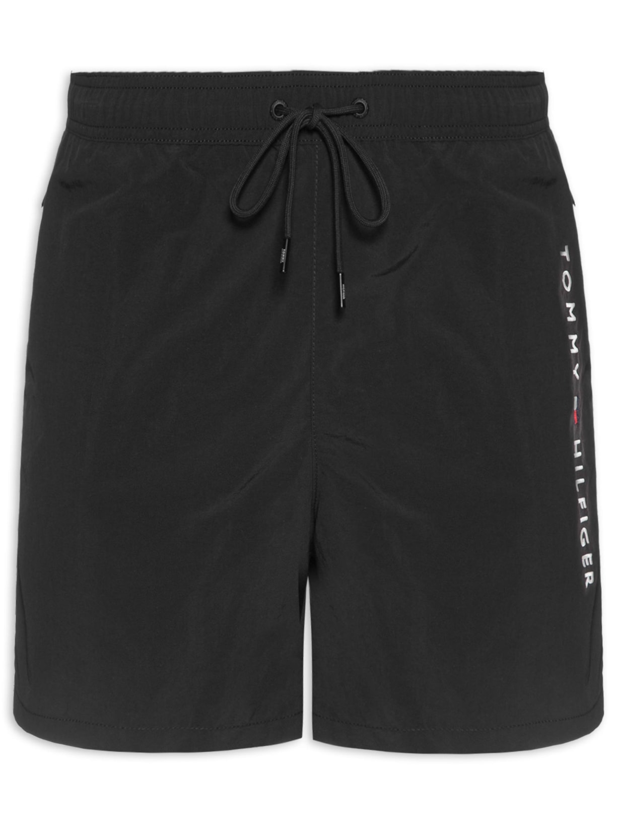 Shorts Masculino De Praia Bolso Com Zíper - Preto