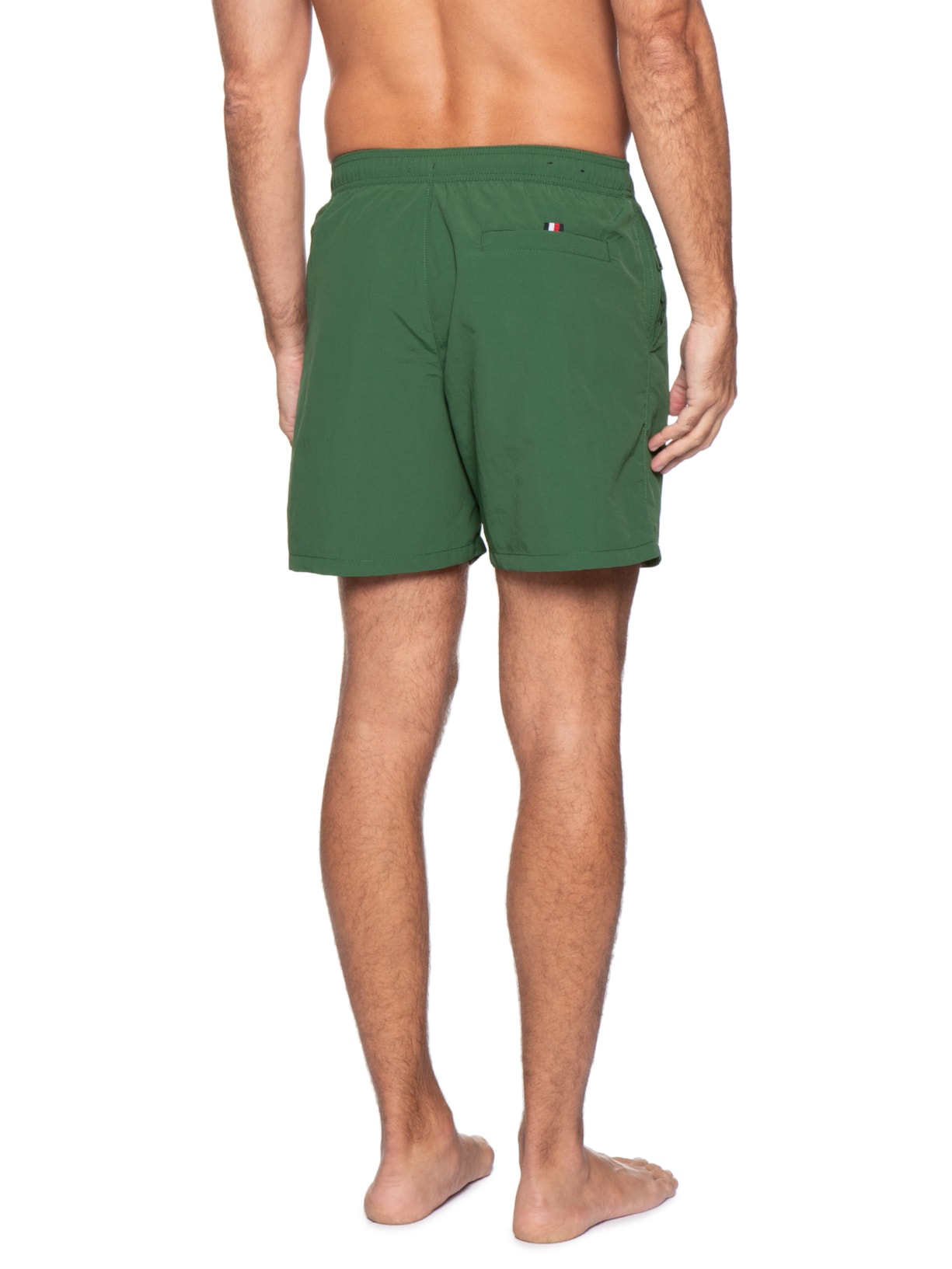 Shorts Masculino De Praia Bolso Com Zíper Verde Tommy Hilfiger