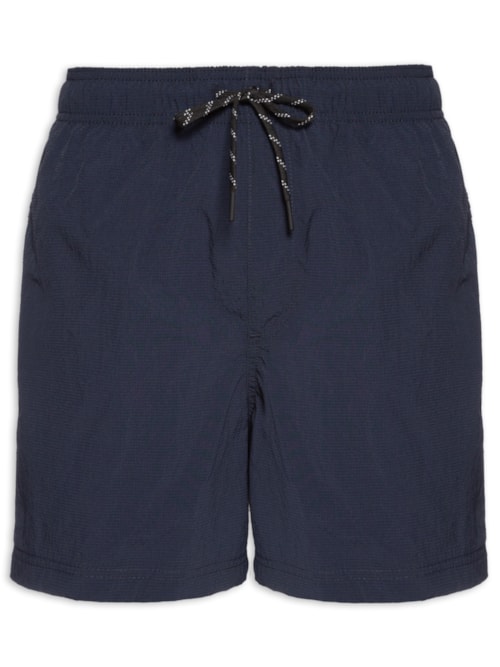 Shorts Masculino De Praia Seersucker - Azul