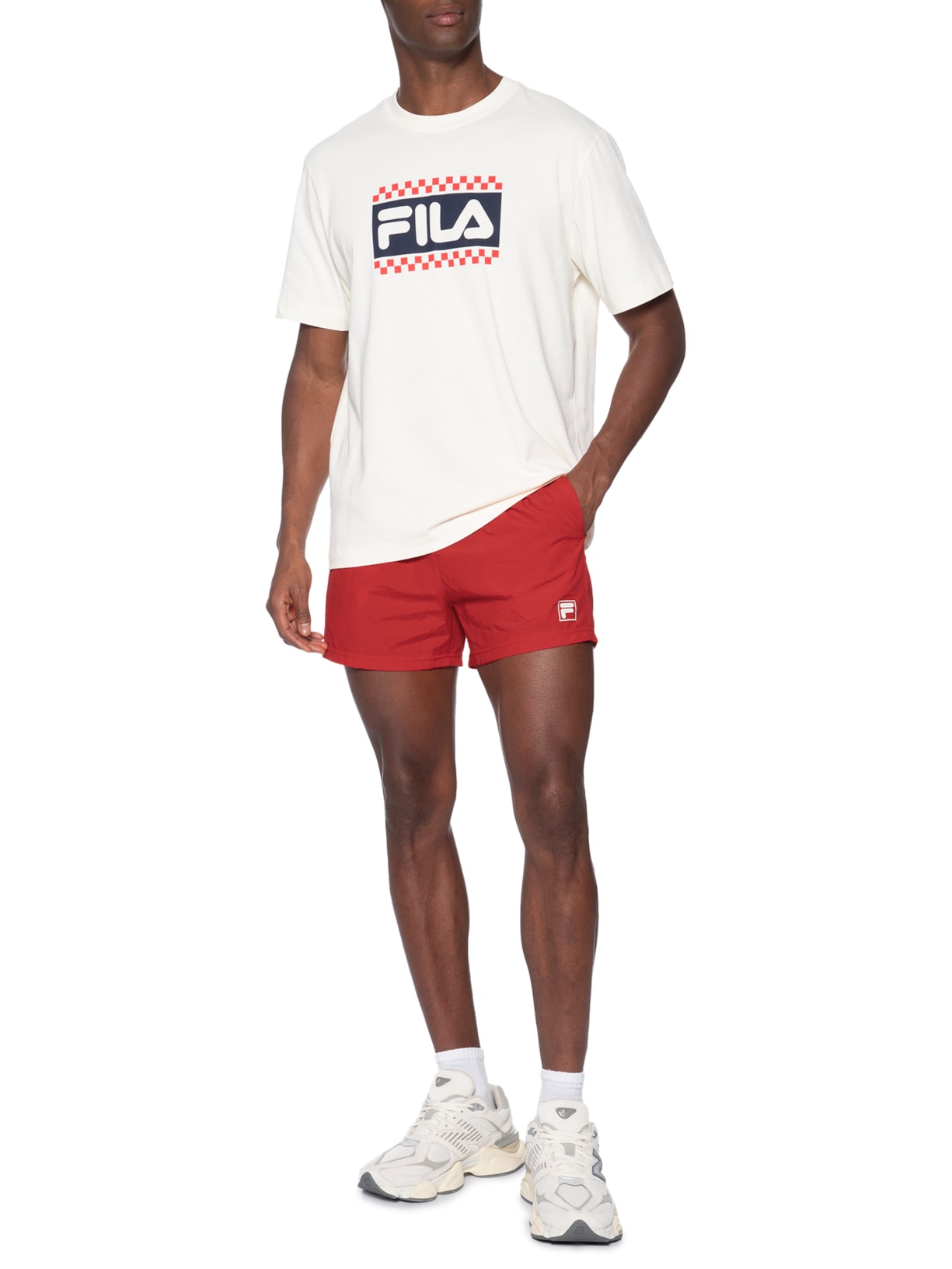Shorts Masculino Fila F-Box 4 Vermelho Fila