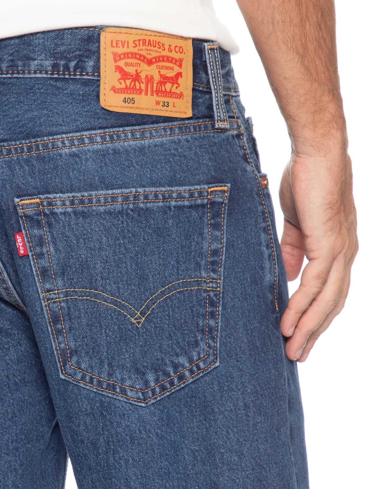 Shorts Masculino Jeans 405 Standard Fit Azul Levi's