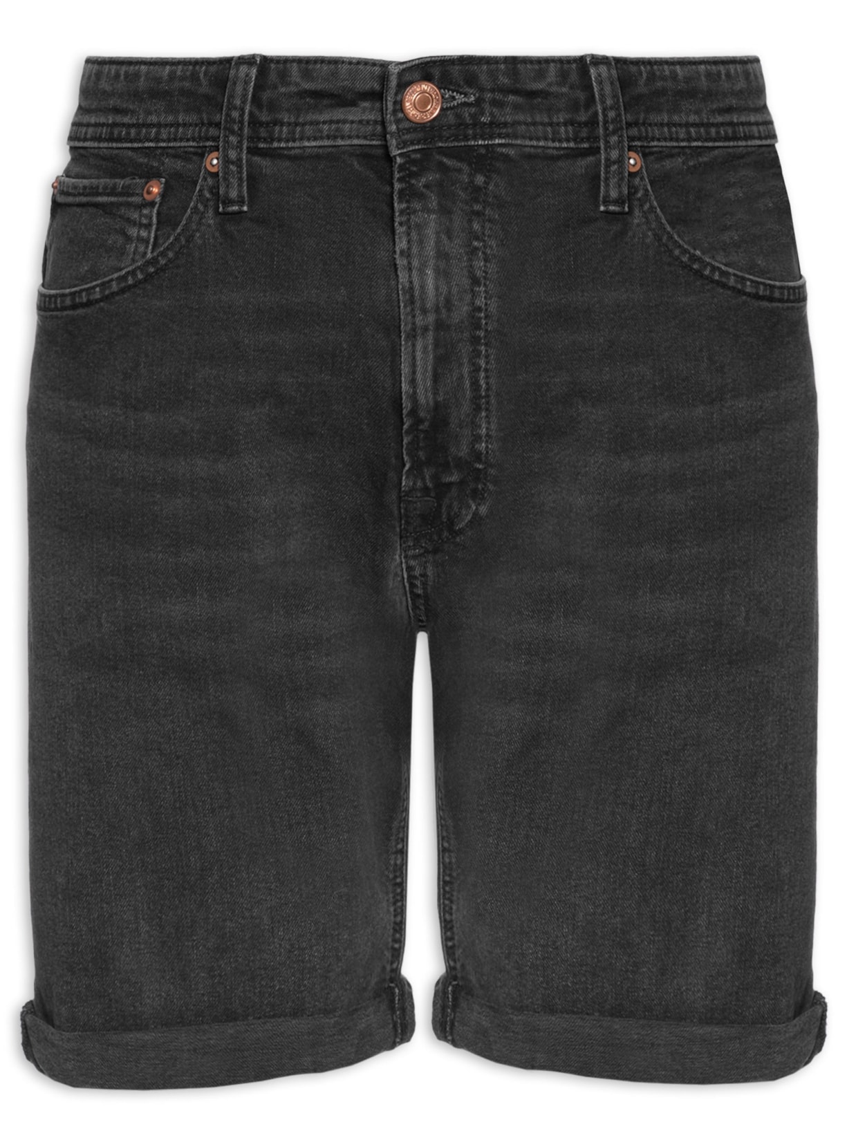 Shorts Masculino Jeans Regular Fit Preto Jack & Jones