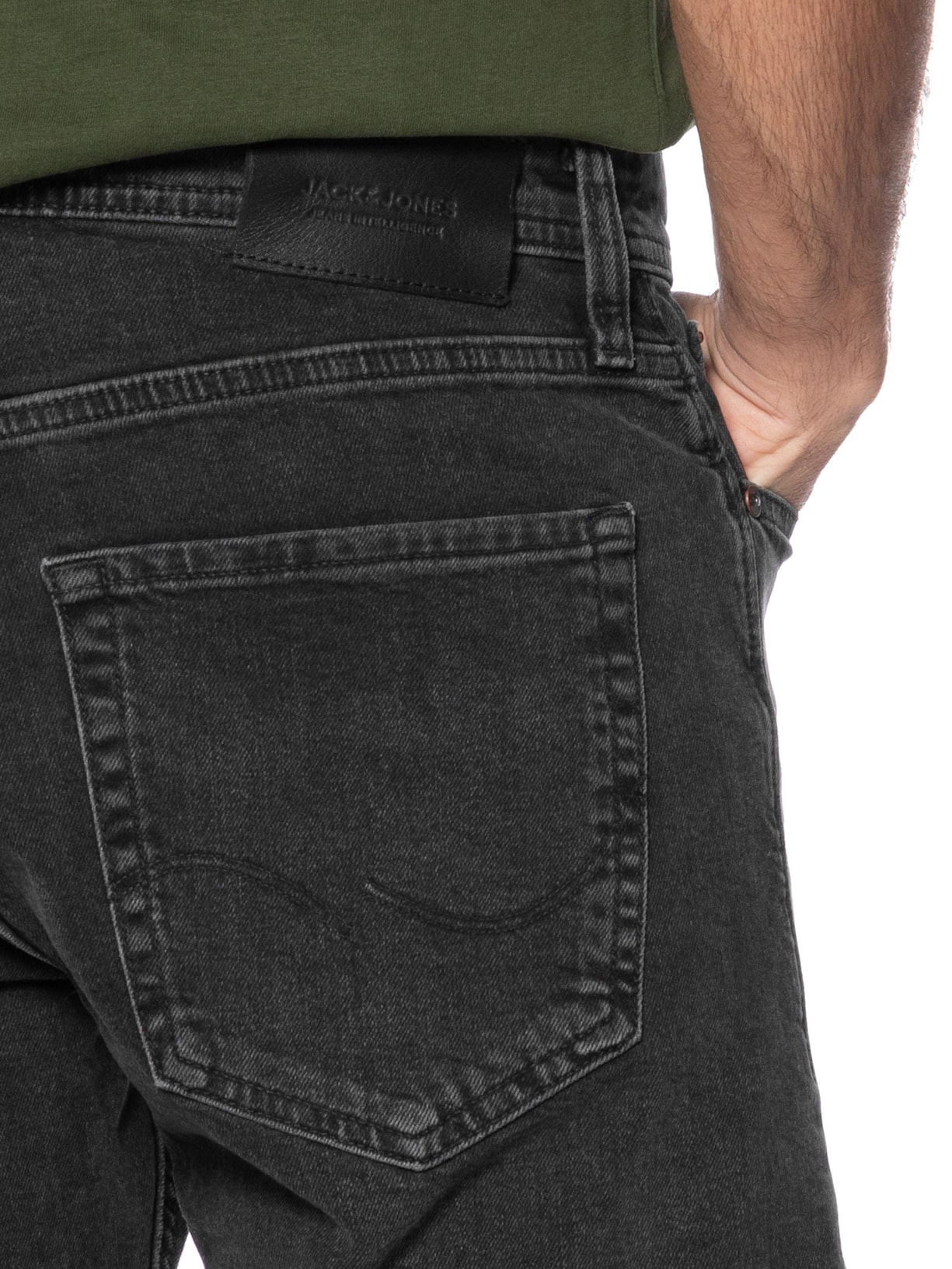 Shorts Masculino Jeans Regular Fit Preto Jack & Jones