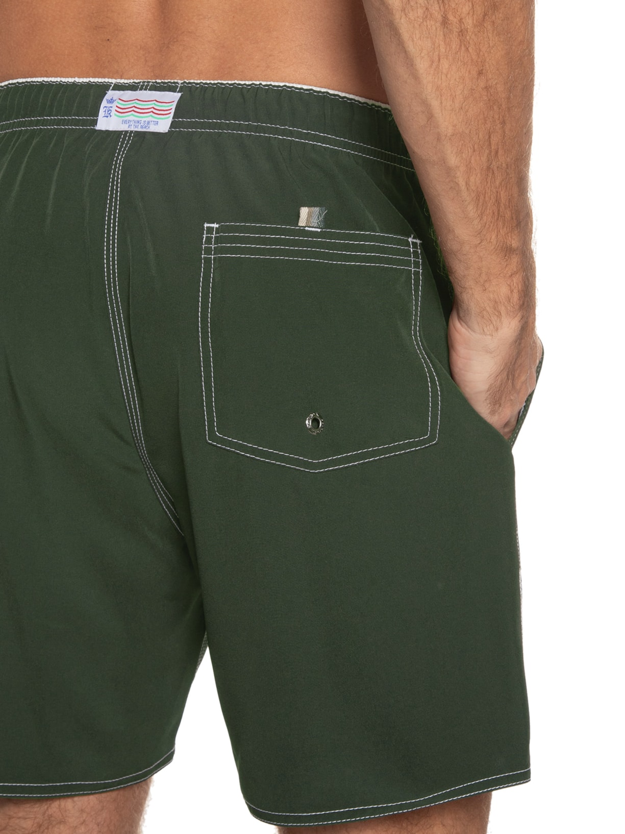 Shorts Masculino Liso Verde Sergio K