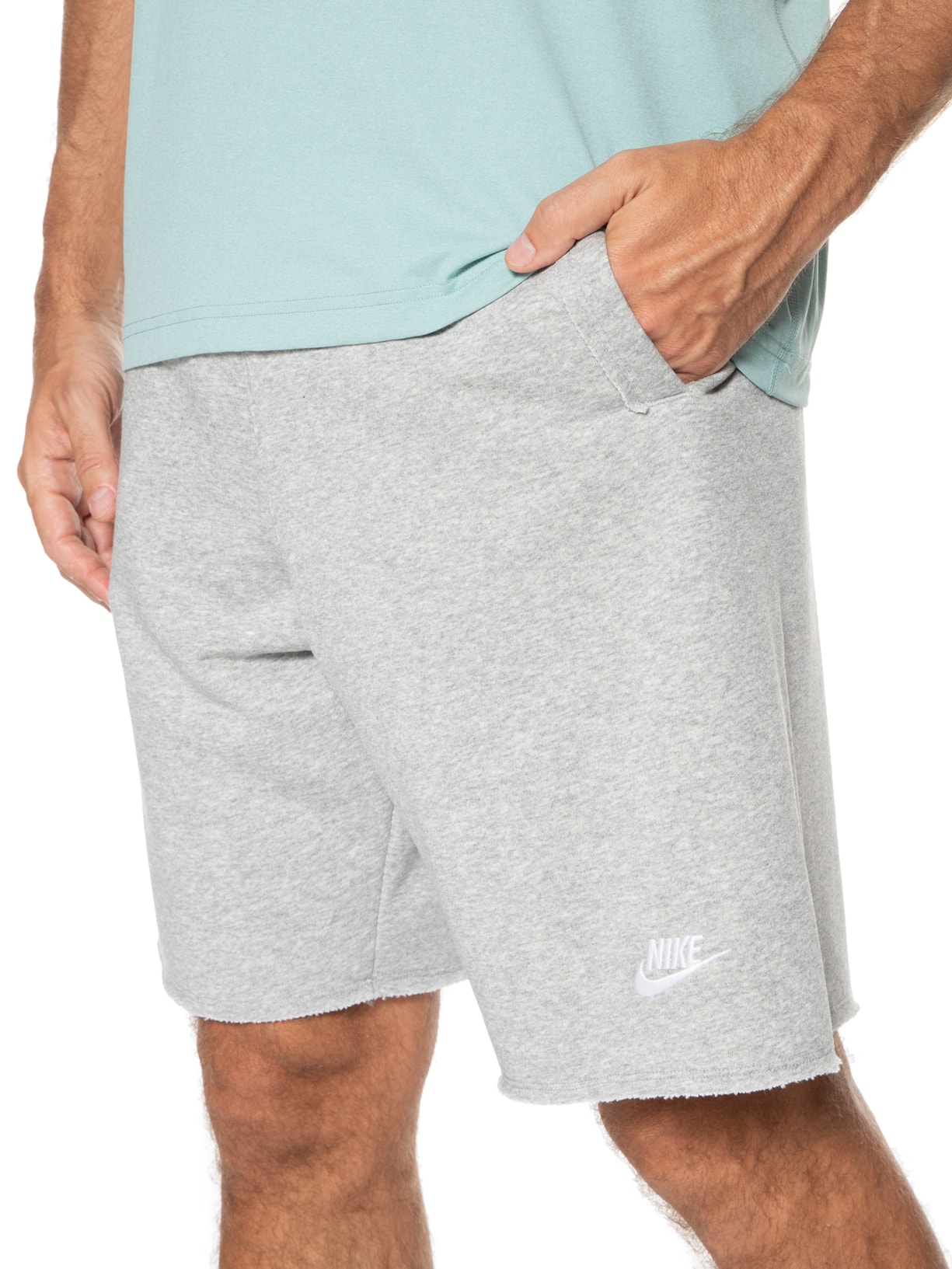 Nike Shorts Masculino Nk Club Alumni Lbr Ft Cinza