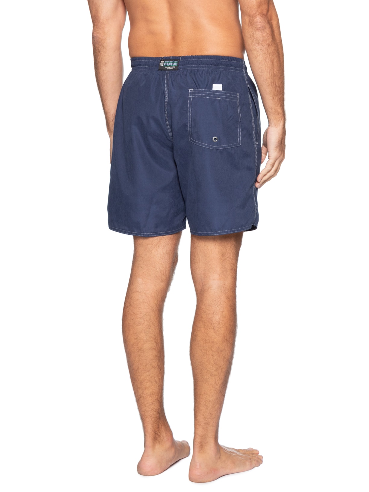 Shorts Masculino Praia Stoned Peach Touch Azul Sergio K