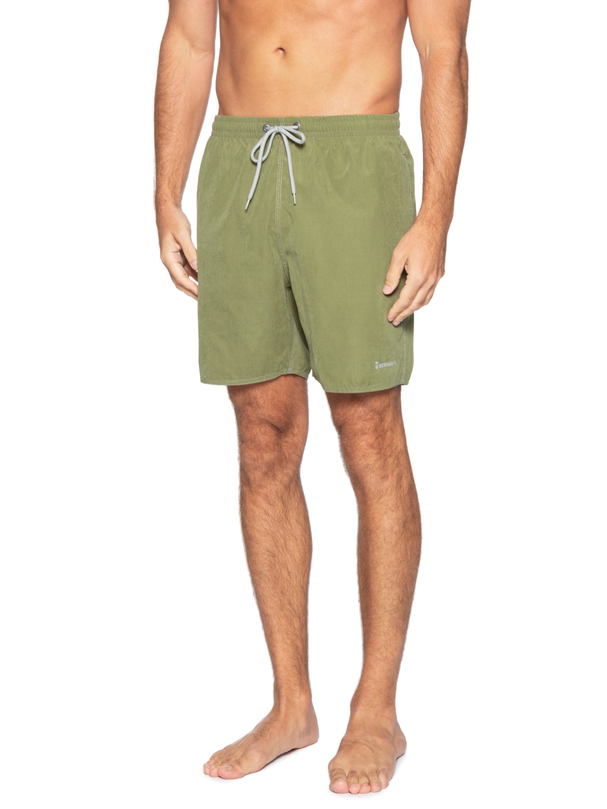 Shorts Masculino Praia Stoned Peach Touch Verde Sergio K