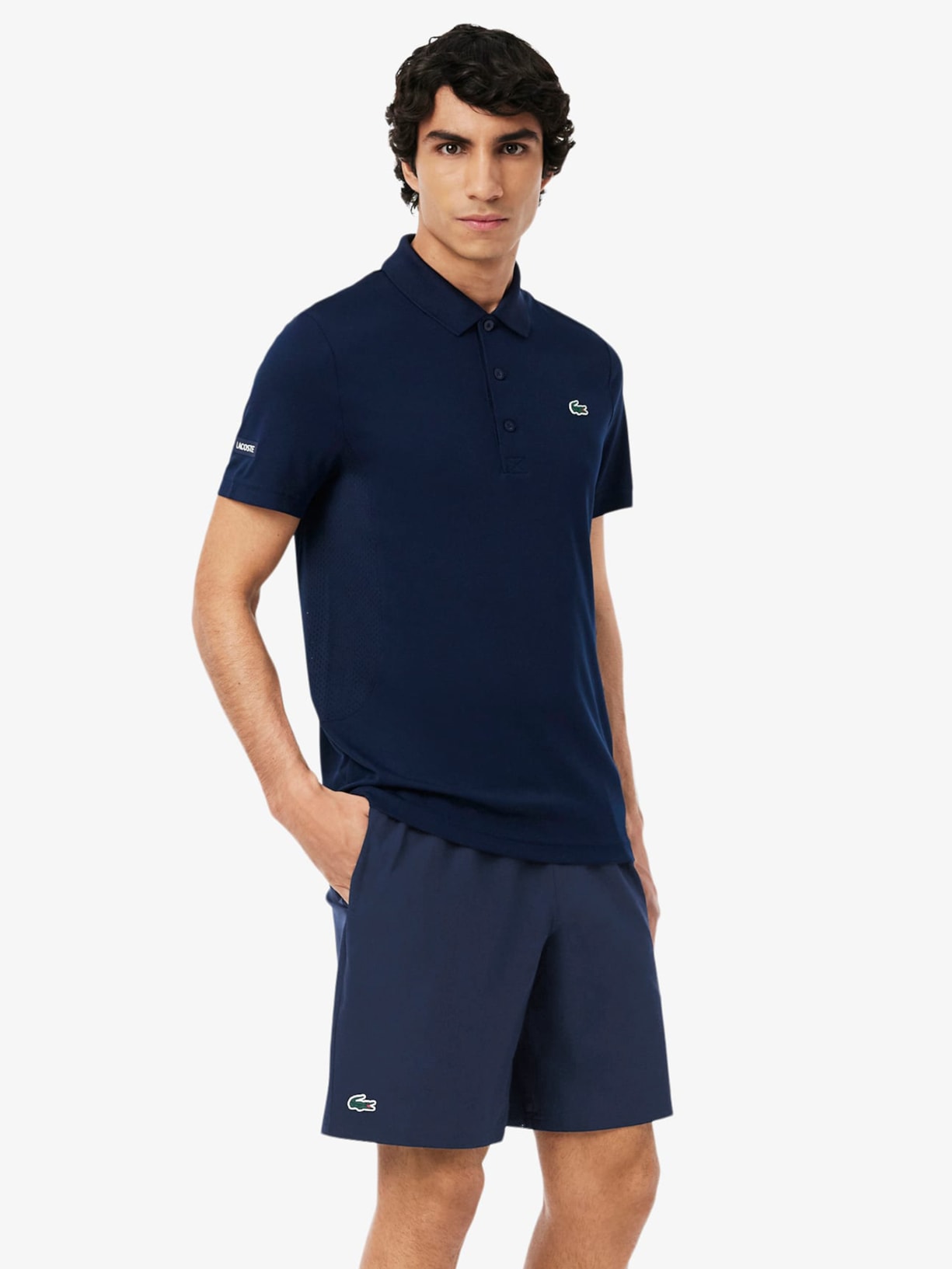 Shorts Masculino Regular Fit Novak Djokovic Azul Lacoste