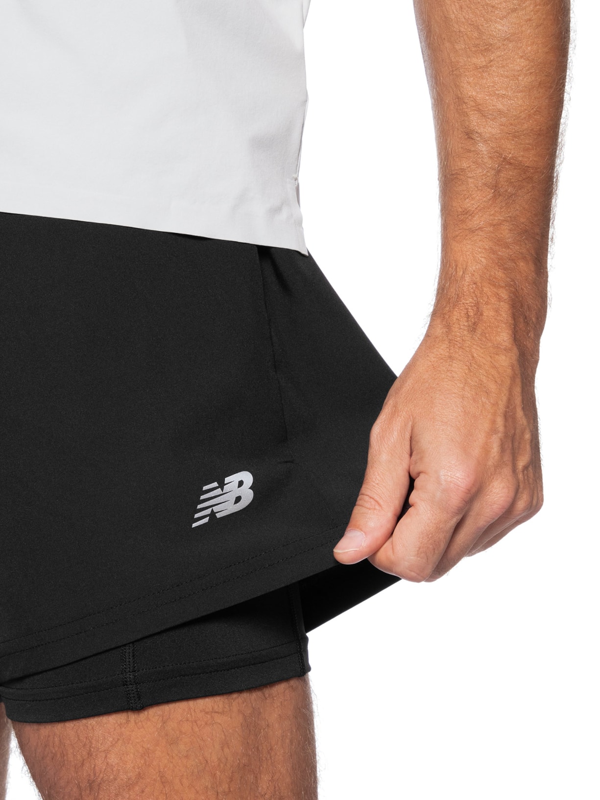 Shorts Masculino Sport Essentials 2 In 1 5 Preto New Balance