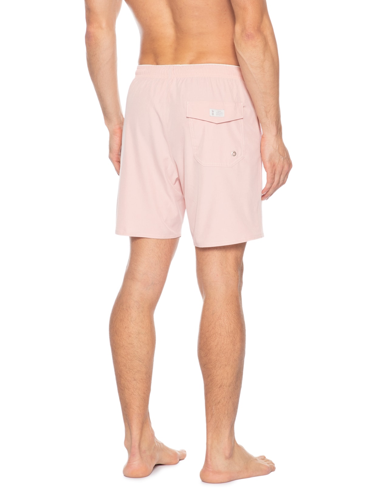 Shorts Praia Masculino Com Friso Rosa Sergio K