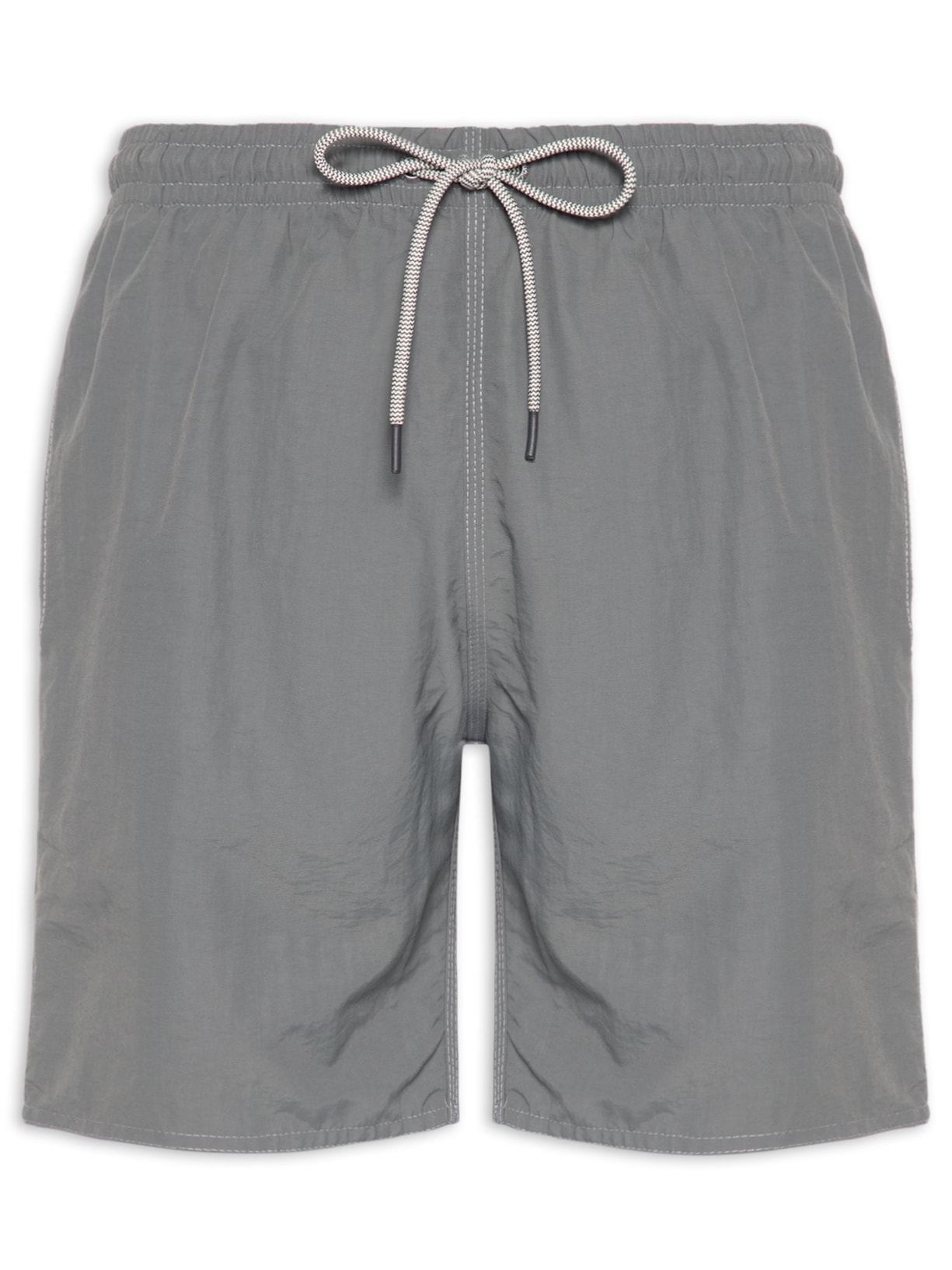 Shorts Praia Masculino Gorgurão Poliamida Cinza Sergio K