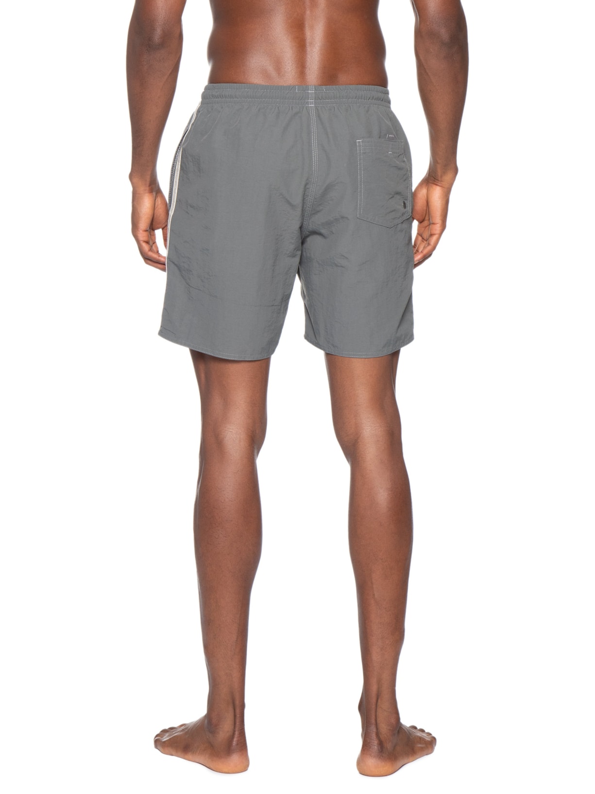 Shorts Praia Masculino Gorgurão Poliamida Cinza Sergio K