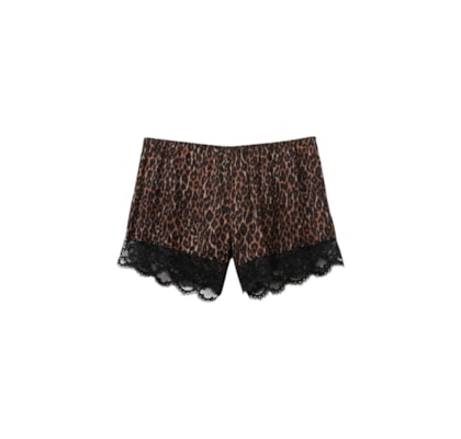 Shorts Sensual Attitude Em Viscose - Marrom