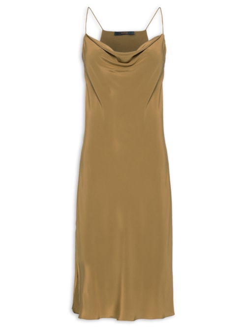 Slip Dress Seda Degagê Antique - Verde