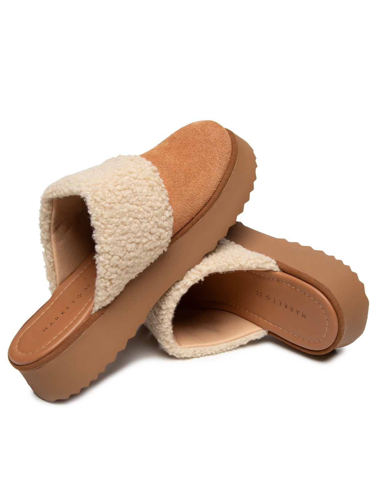 Slipper Feminina Em Camurça Marrom Market 33