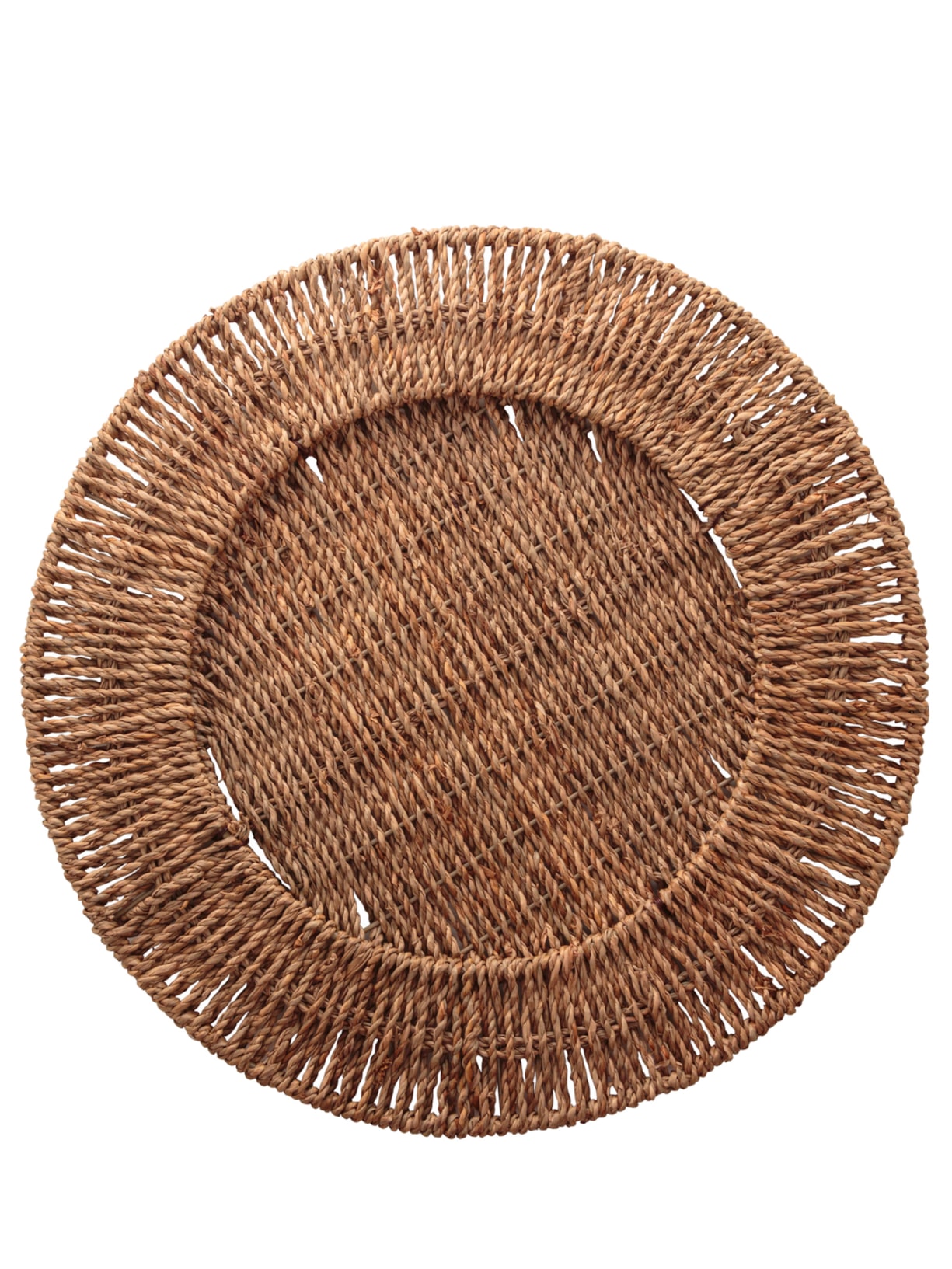 Sousplat Em Fibra Natural 1 Peça - Marrom