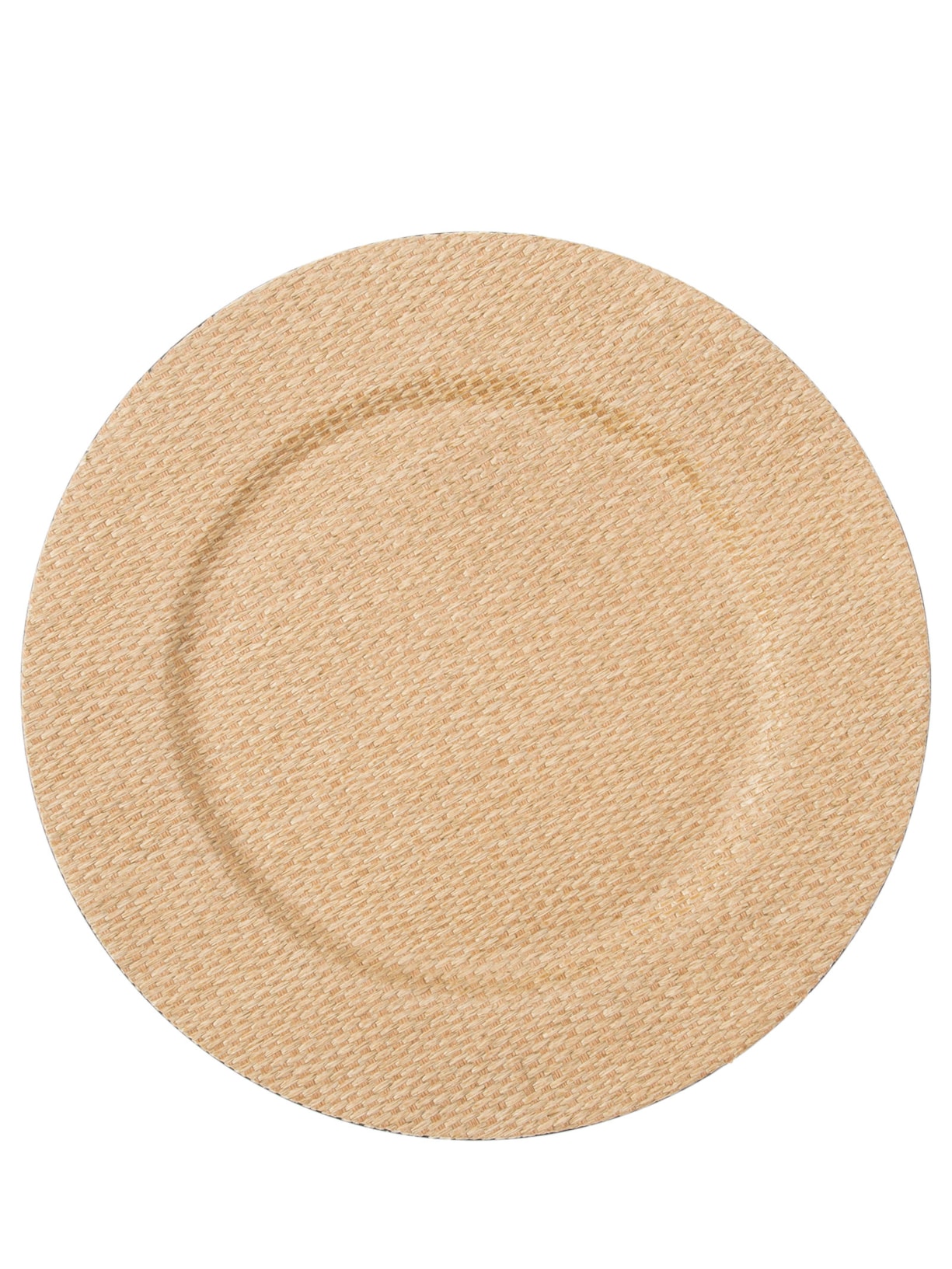 Sousplat Em Plástico 1 Peça - Bege